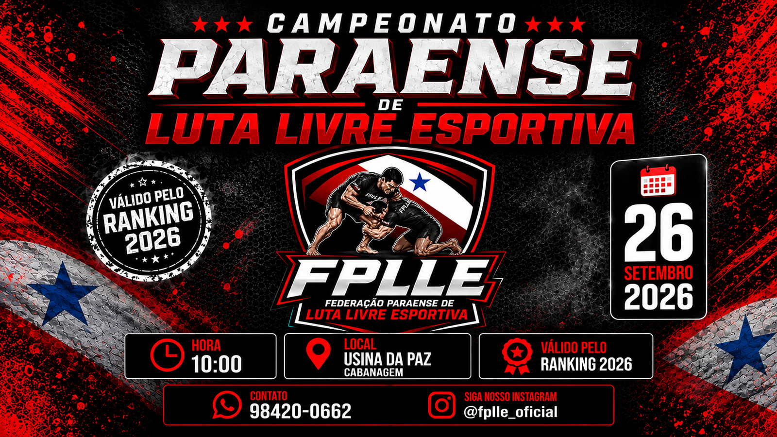 CAMPEONATO PARAENSE DE LUTA LIVRE ESPORTIVA
